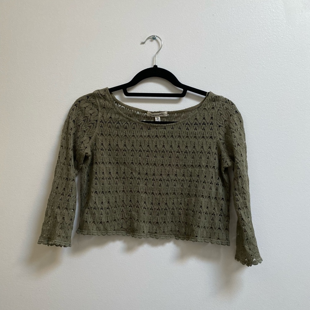 Aeropostale Lace Crop Top XS